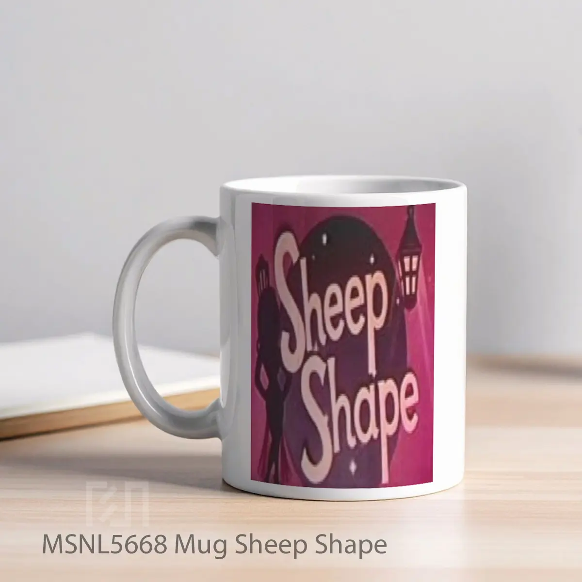 Mug Sheep Shape Gelas Keramik Tema Film MSNL5668 - Tampak Kiri