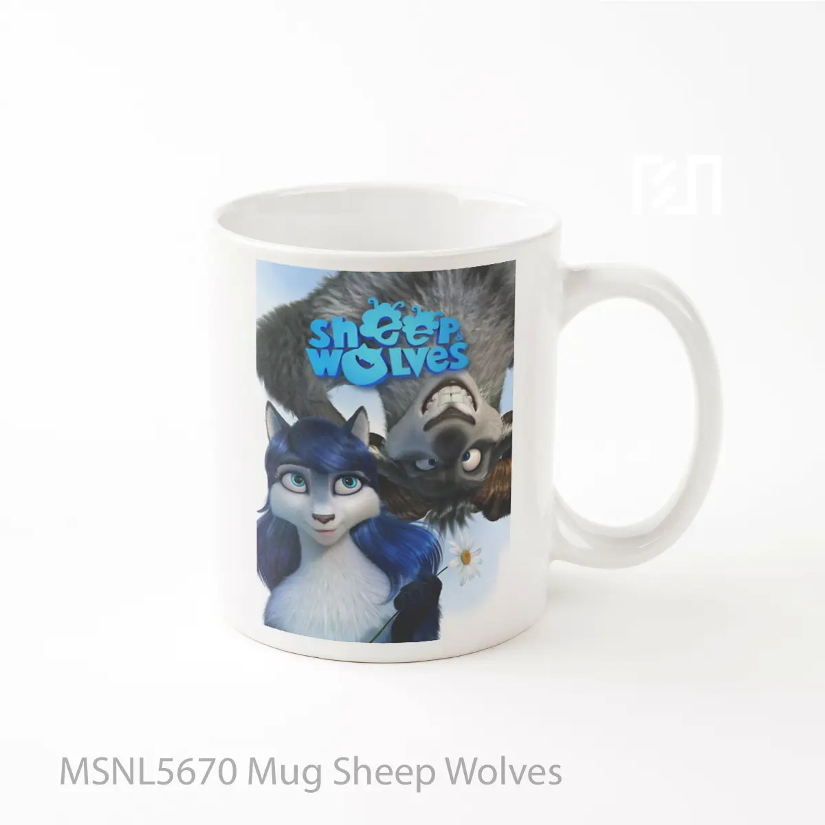 Mug Sheep Wolves Gelas Keramik Tema Film MSNL5670