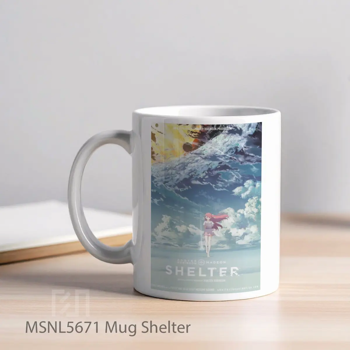 Mug Shelter Gelas Keramik Tema Film MSNL5671 - Tampak Kiri