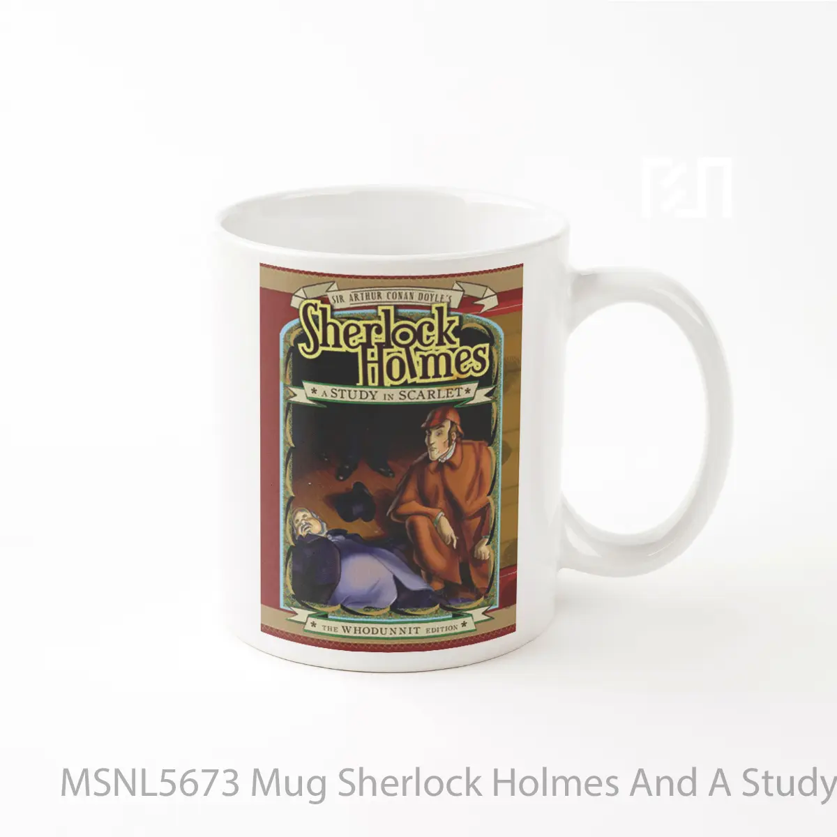 Mug Sherlock Holmes And A Study In Scarlet Gelas Keramik Tema Film MSNL5673