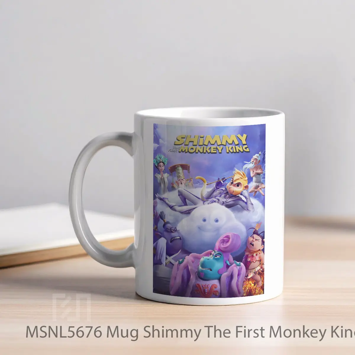 Mug Shimmy The First Monkey King Gelas Keramik Tema Film MSNL5676 - Tampak Kiri