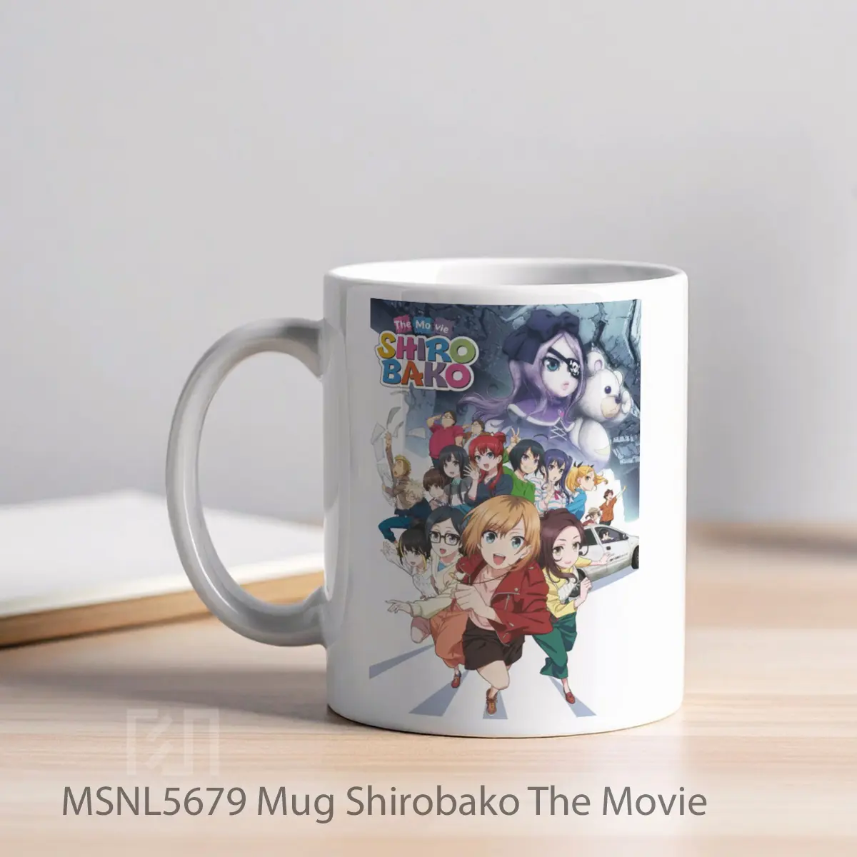 Mug Shirobako The Movie Gelas Keramik Tema Film MSNL5679 - Tampak Kiri