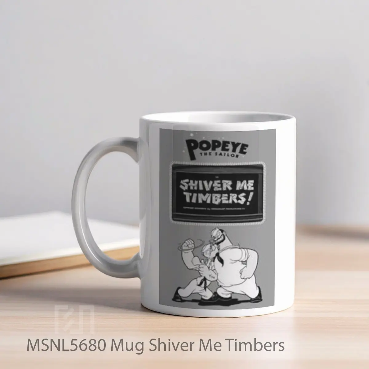 Mug Shiver Me Timbers Gelas Keramik Tema Film MSNL5680 - Tampak Kiri