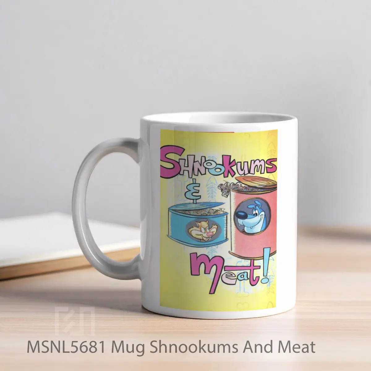 Mug Shnookums And Meat Gelas Keramik Tema Film MSNL5681 - Tampak Kiri