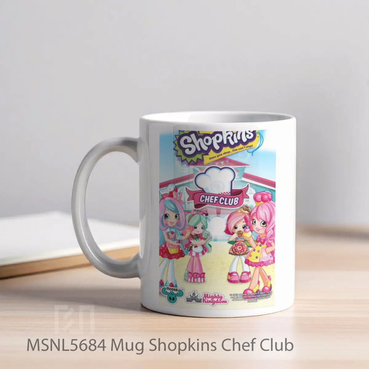 Mug Shopkins Chef Club Gelas Keramik Tema Film MSNL5684 - Tampak Kiri