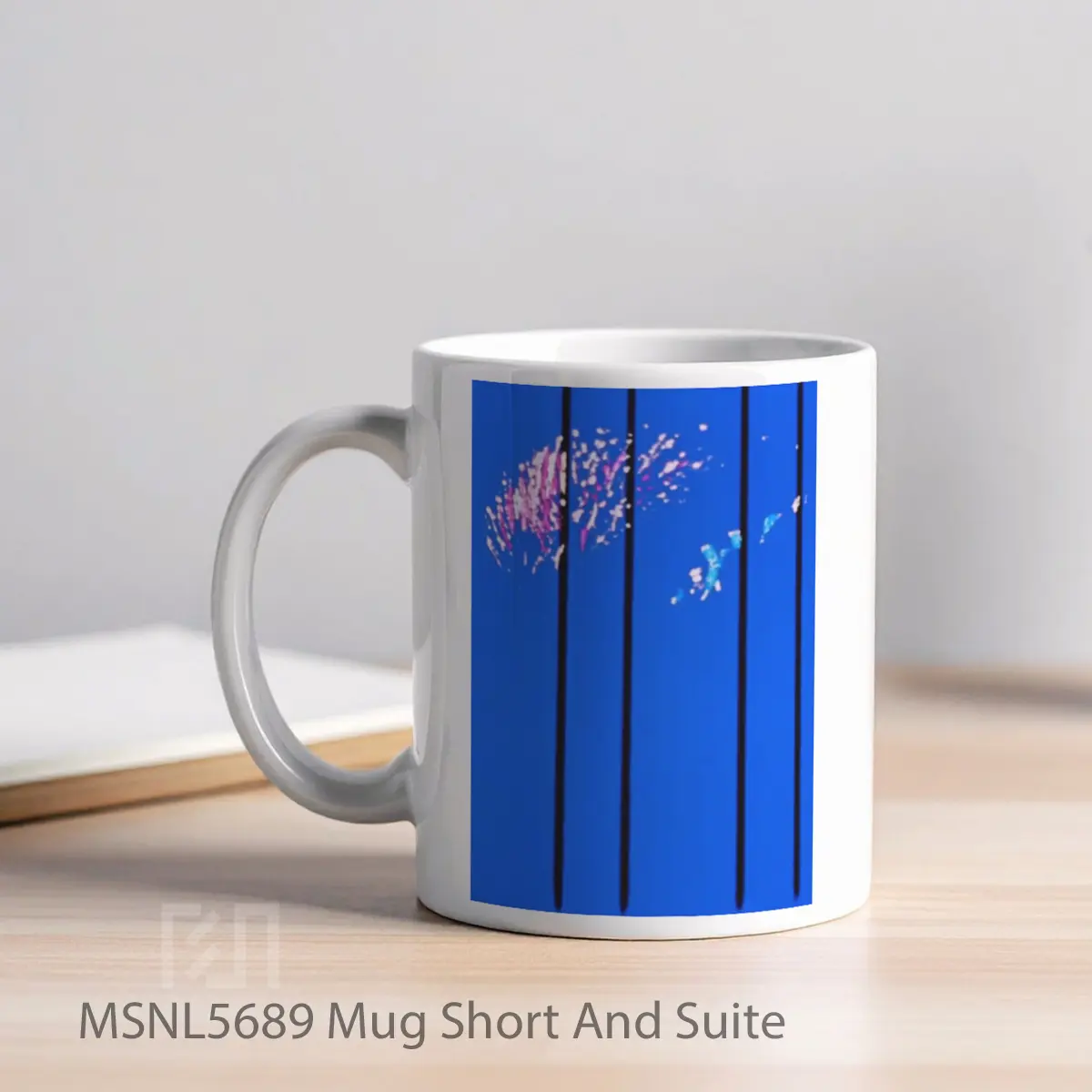 Mug Short And Suite Gelas Keramik Tema Film MSNL5689 - Tampak Kiri