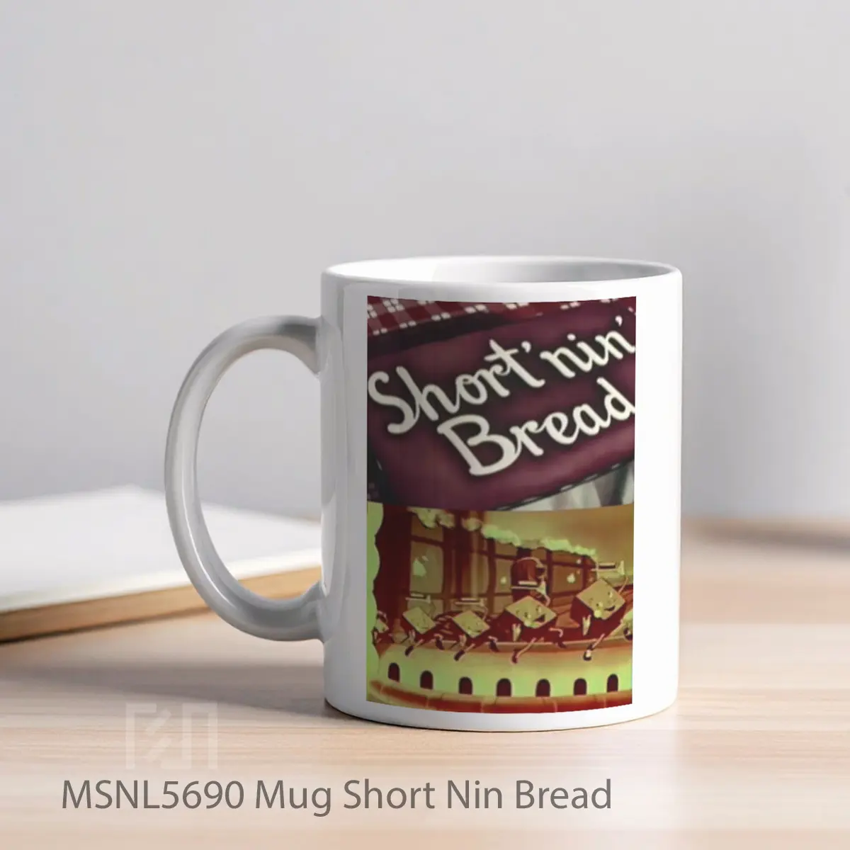 Mug Short Nin Bread Gelas Keramik Tema Film MSNL5690 - Tampak Kiri