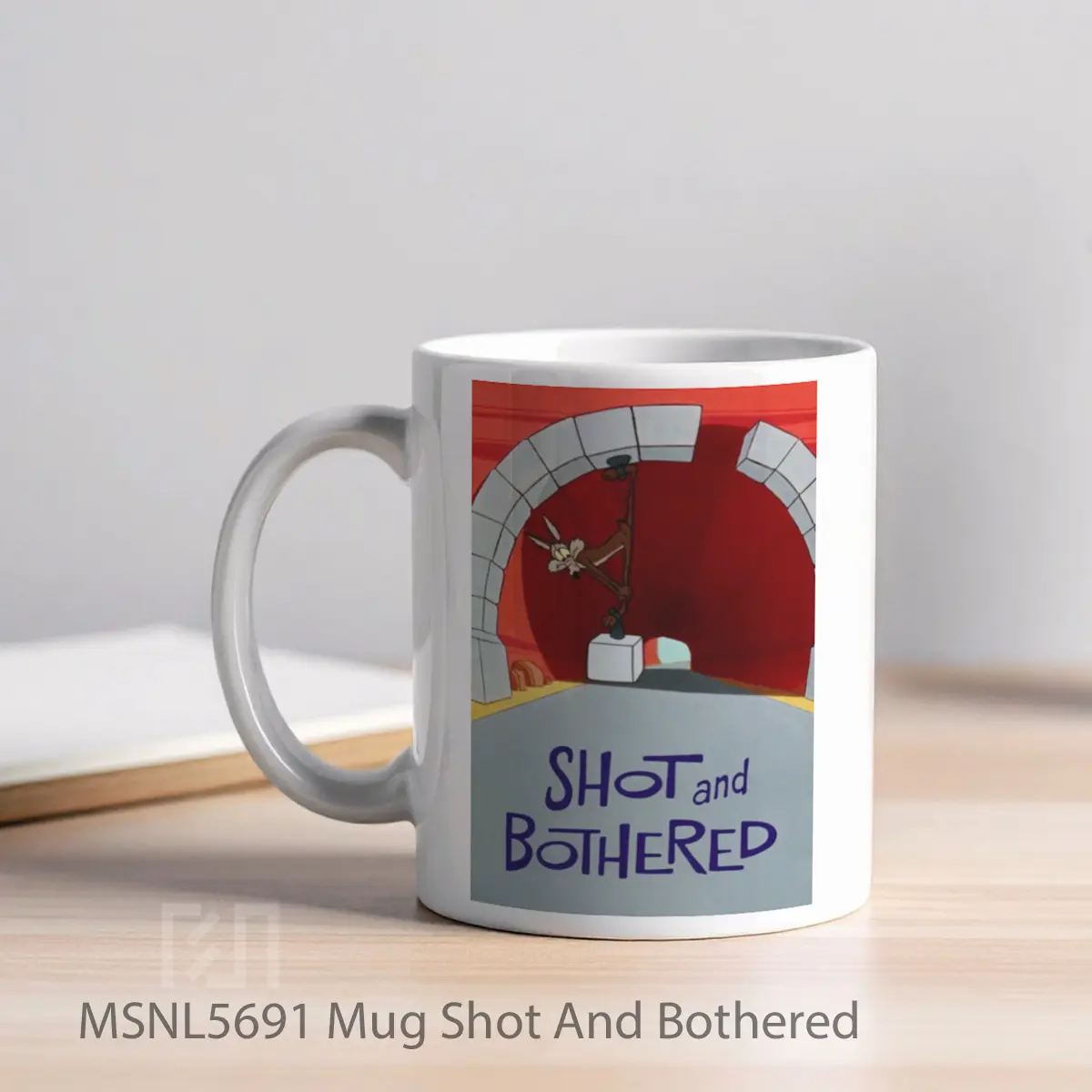 Mug Shot And Bothered Gelas Keramik Tema Film MSNL5691 - Tampak Kiri