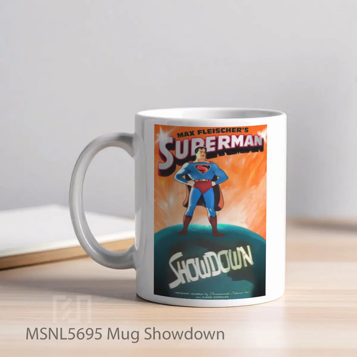 Mug Showdown Gelas Keramik Tema Film MSNL5695 - Tampak Kiri