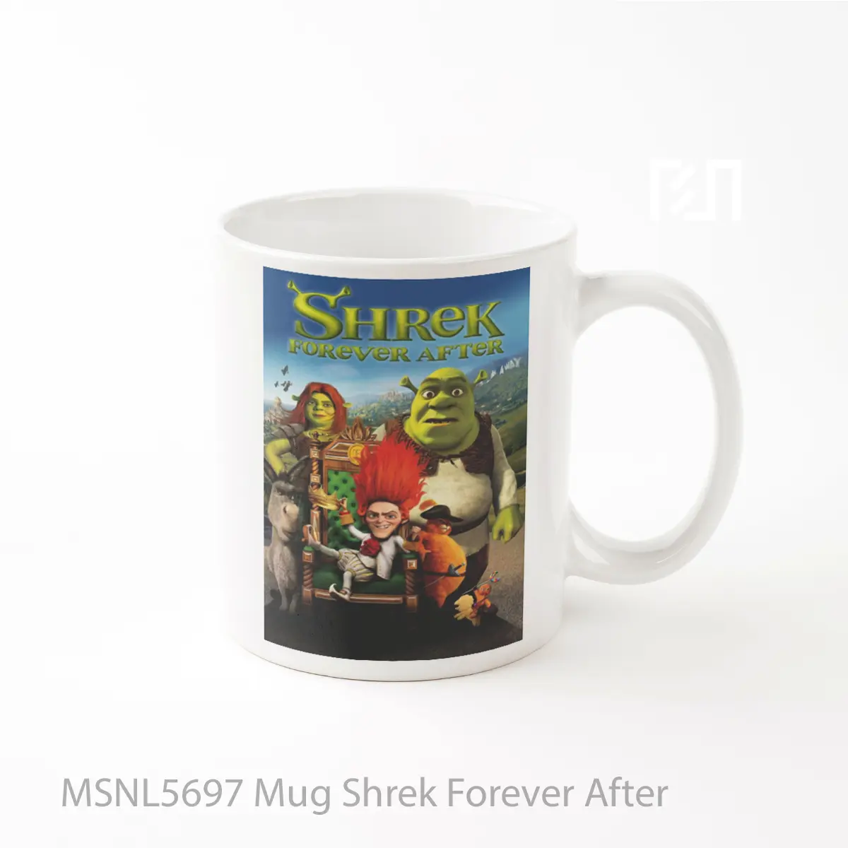 Mug Shrek Forever After Gelas Keramik Tema Film MSNL5697