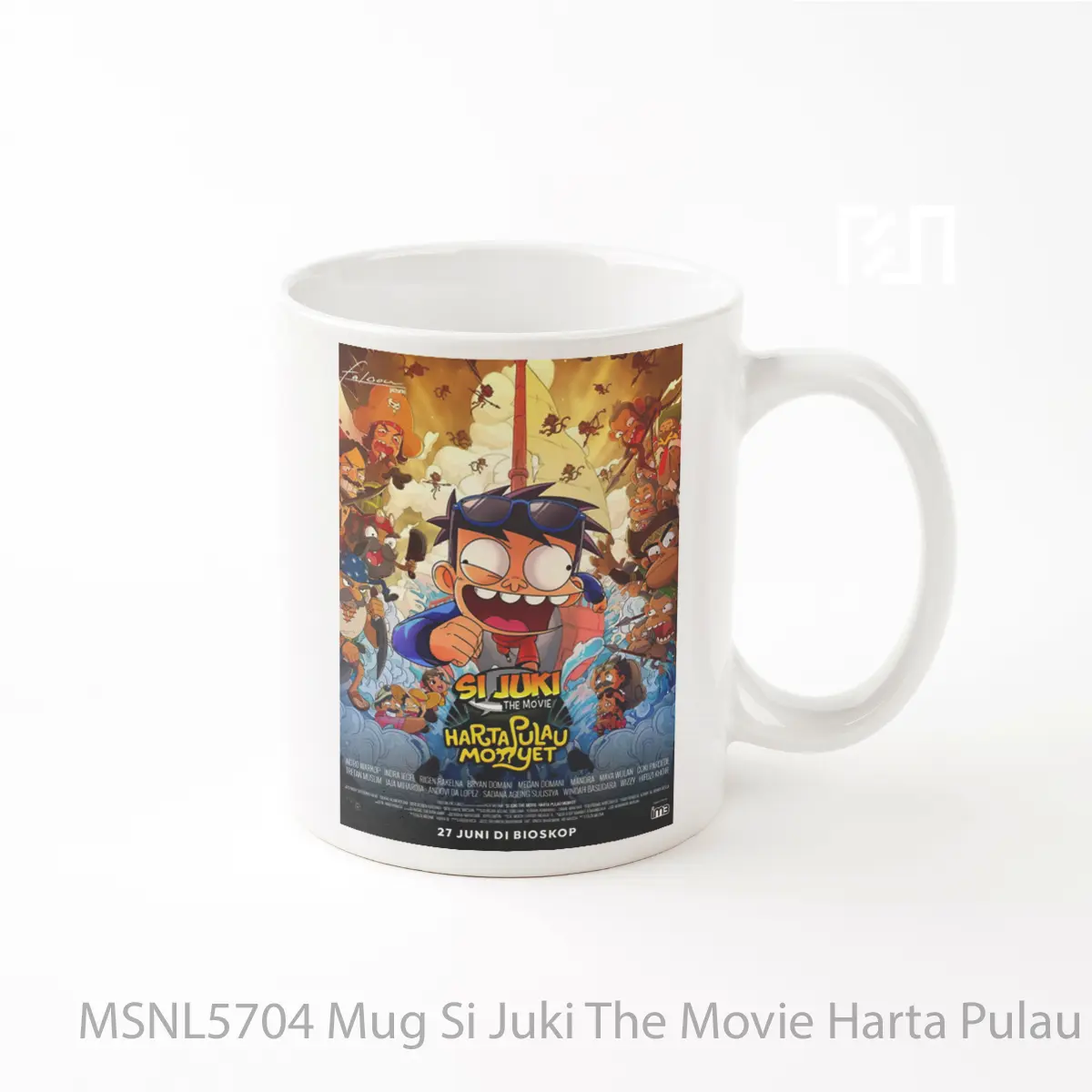 Mug Si Juki The Movie Harta Pulau Monyet Gelas Keramik Tema Film MSNL5704