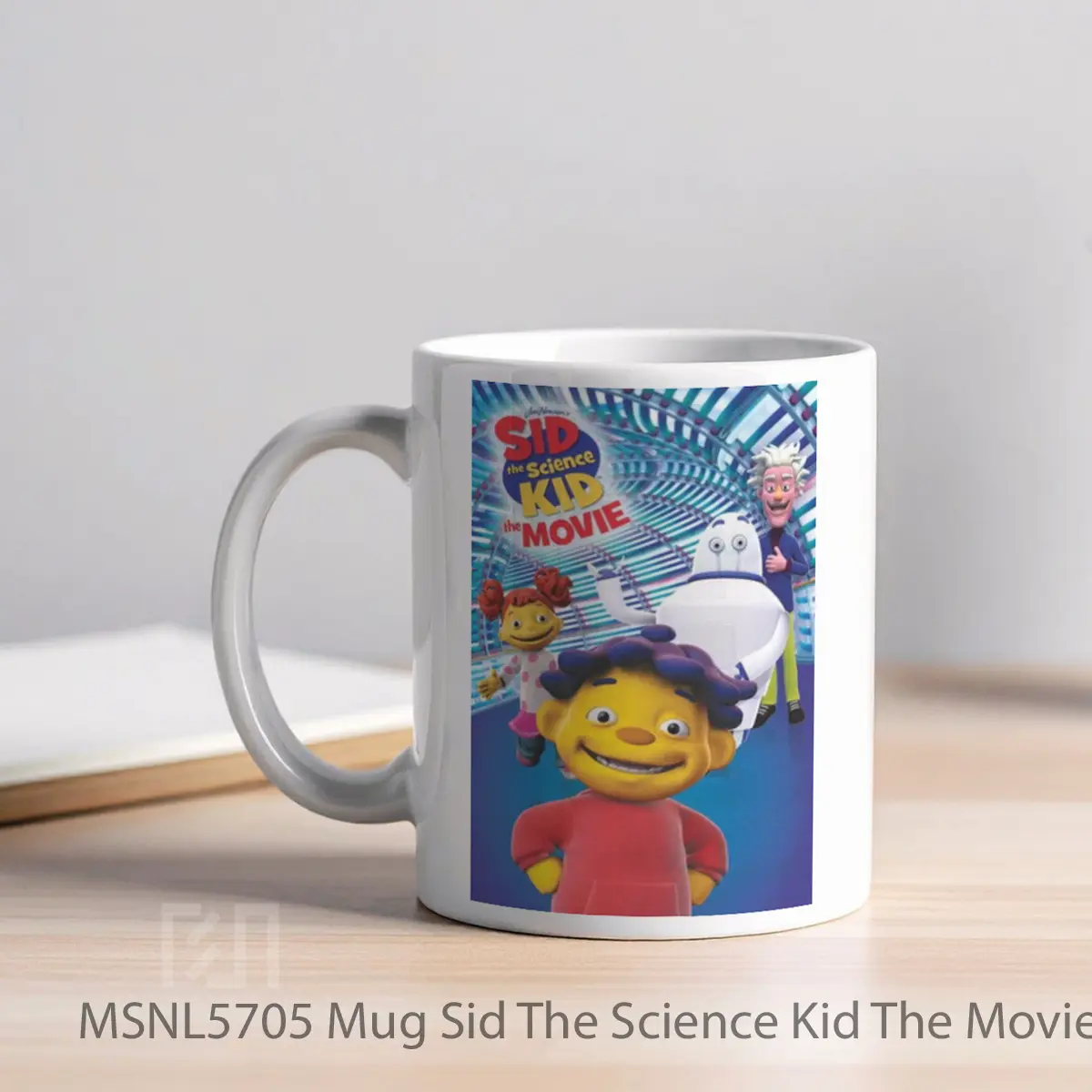 Mug Sid The Science Kid The Movie Gelas Keramik Tema Film MSNL5705 - Tampak Kiri