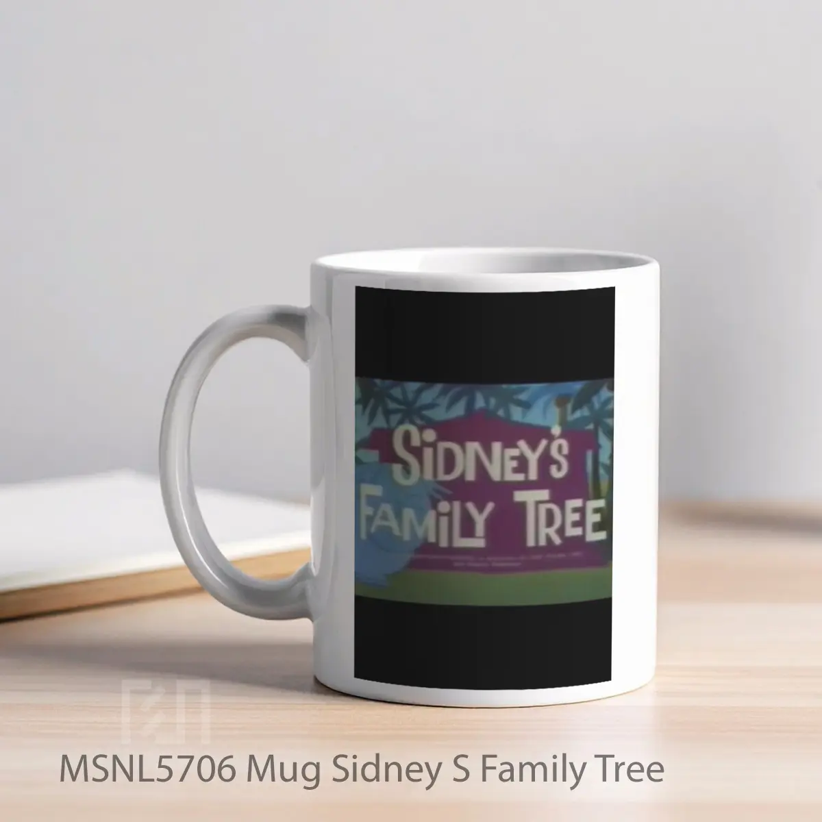 Mug Sidney S Family Tree Gelas Keramik Tema Film MSNL5706 - Tampak Kiri