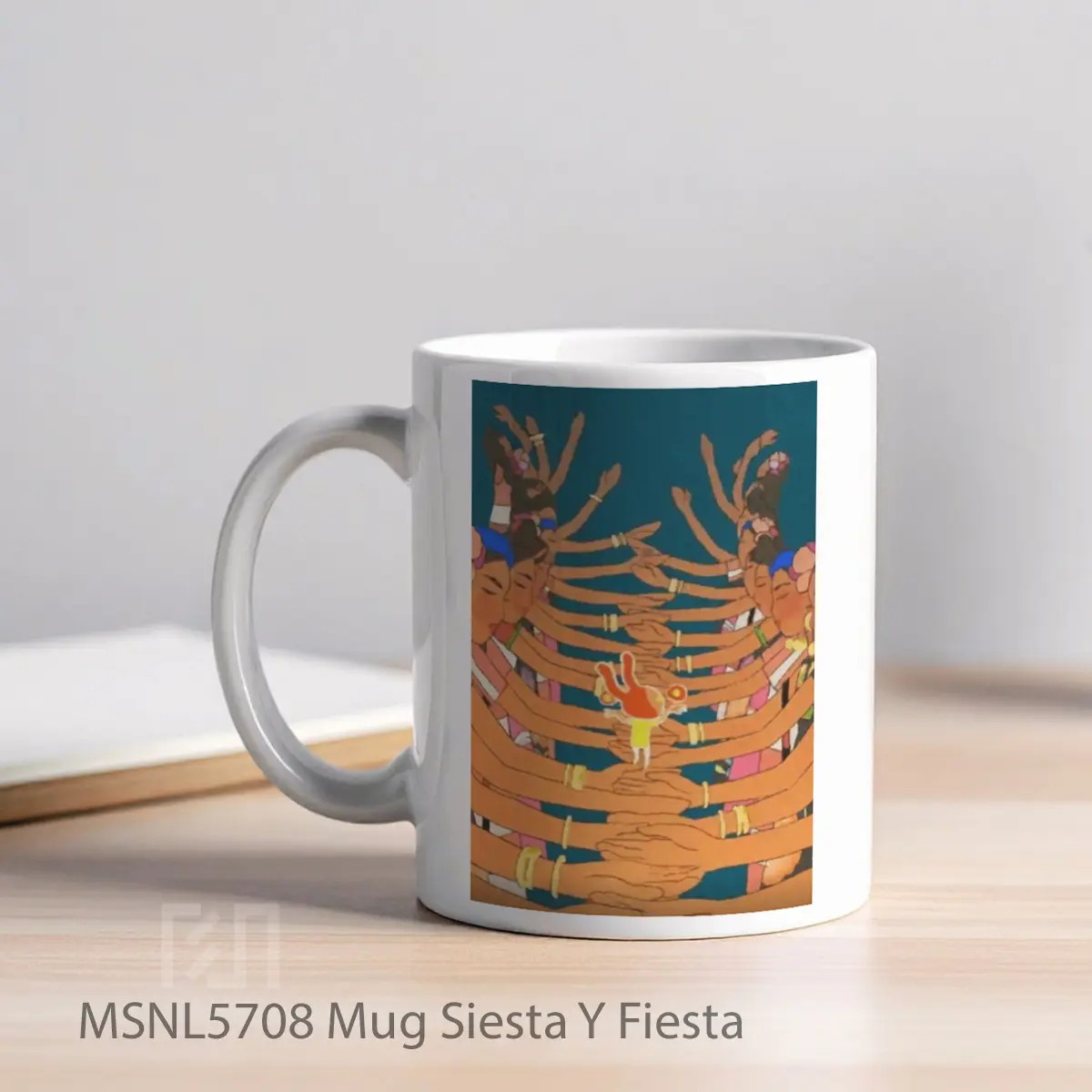 Mug Siesta Y Fiesta Gelas Keramik Tema Film MSNL5708 - Tampak Kiri