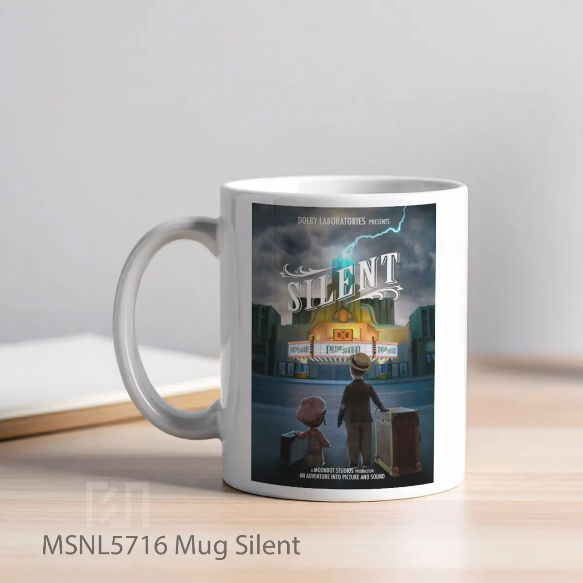 Mug Silent Gelas Keramik Tema Film MSNL5716 - Tampak Kiri