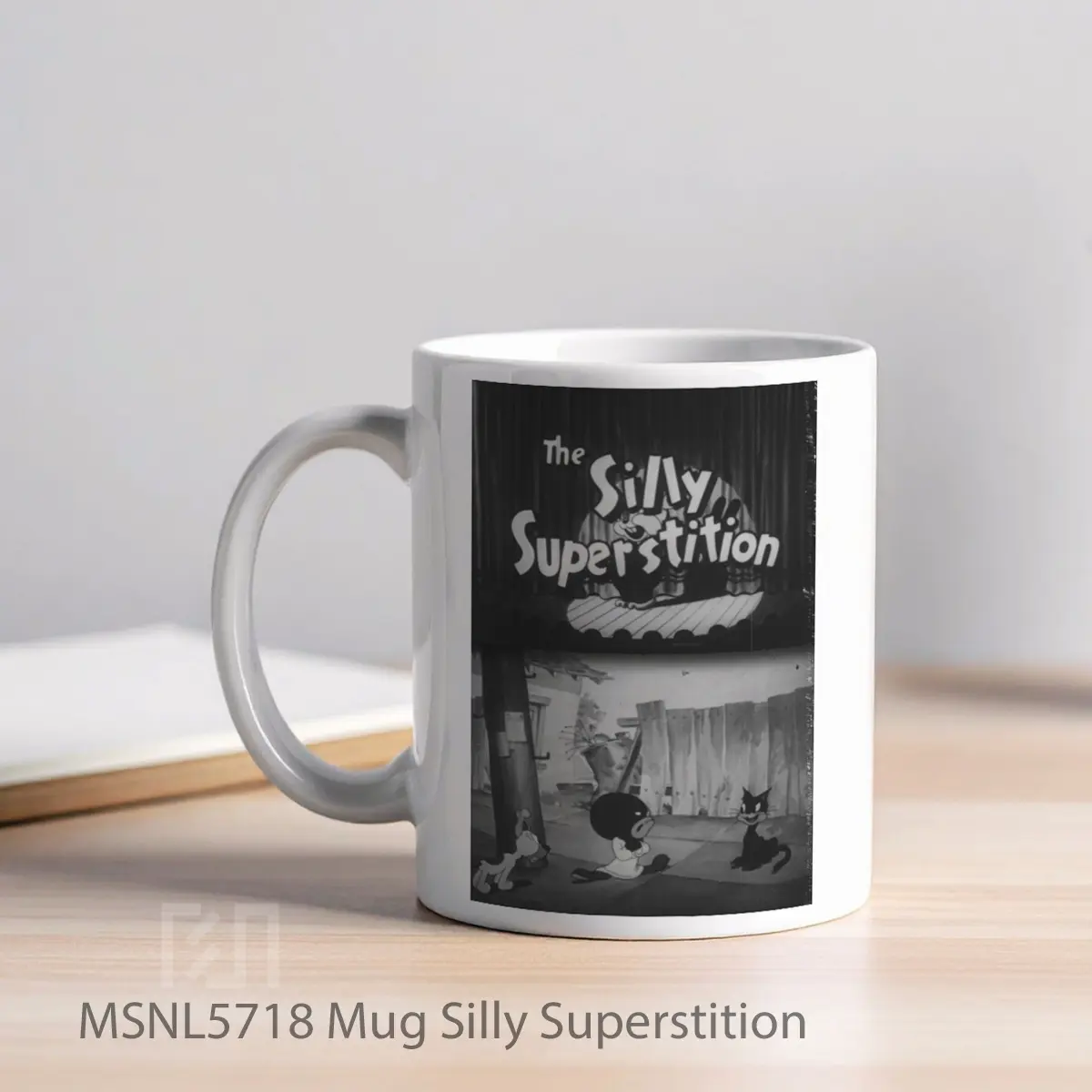 Mug Silly Superstition Gelas Keramik Tema Film MSNL5718 - Tampak Kiri