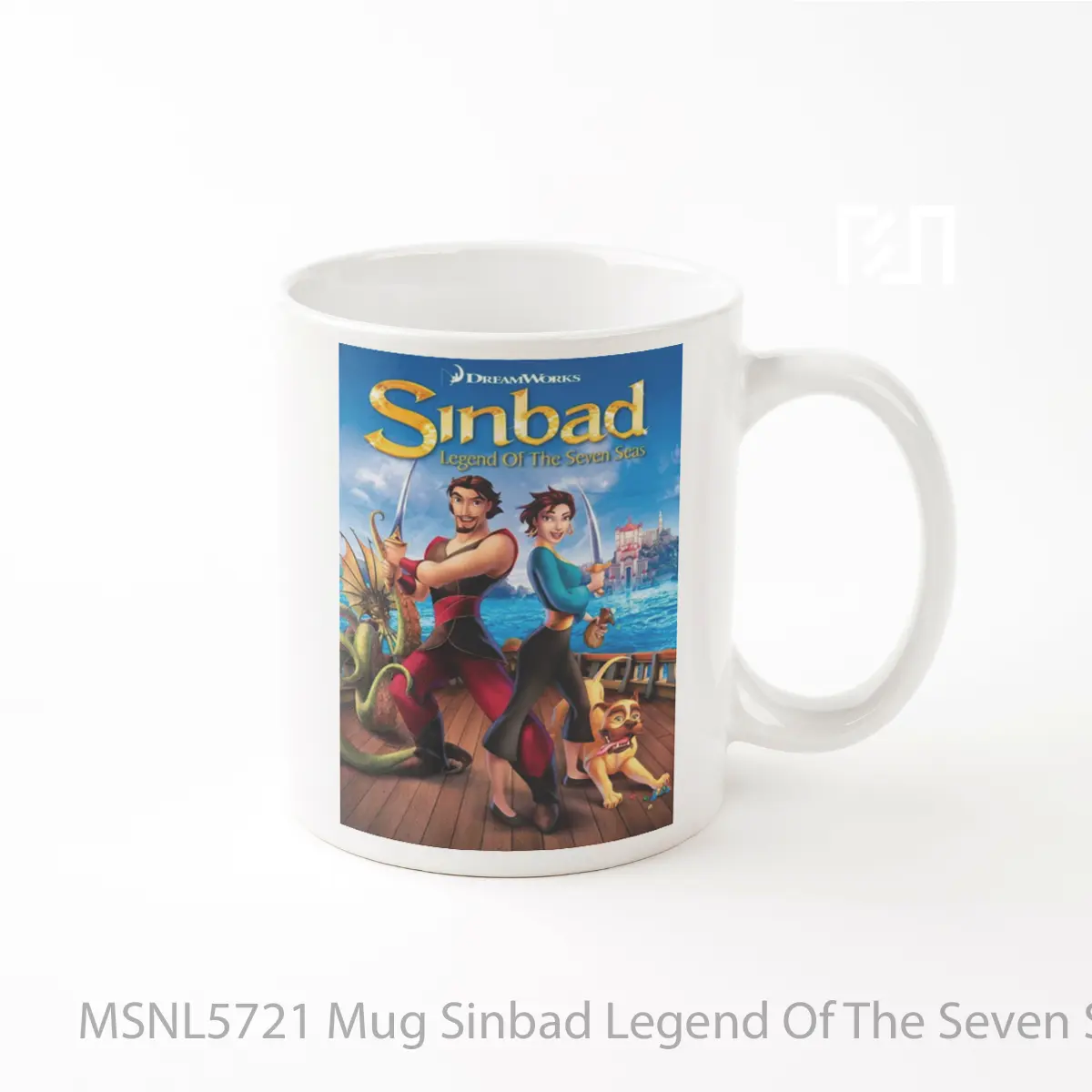 Mug Sinbad Legend Of The Seven Seas Gelas Keramik Tema Film MSNL5721