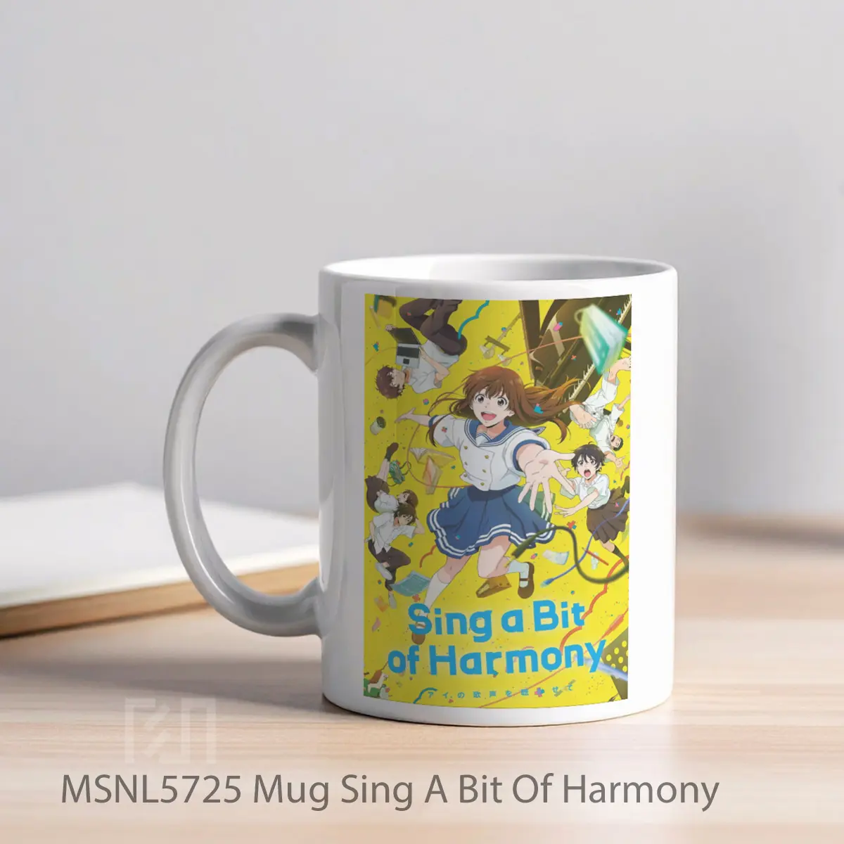 Mug Sing A Bit Of Harmony Gelas Keramik Tema Film MSNL5725 - Tampak Kiri