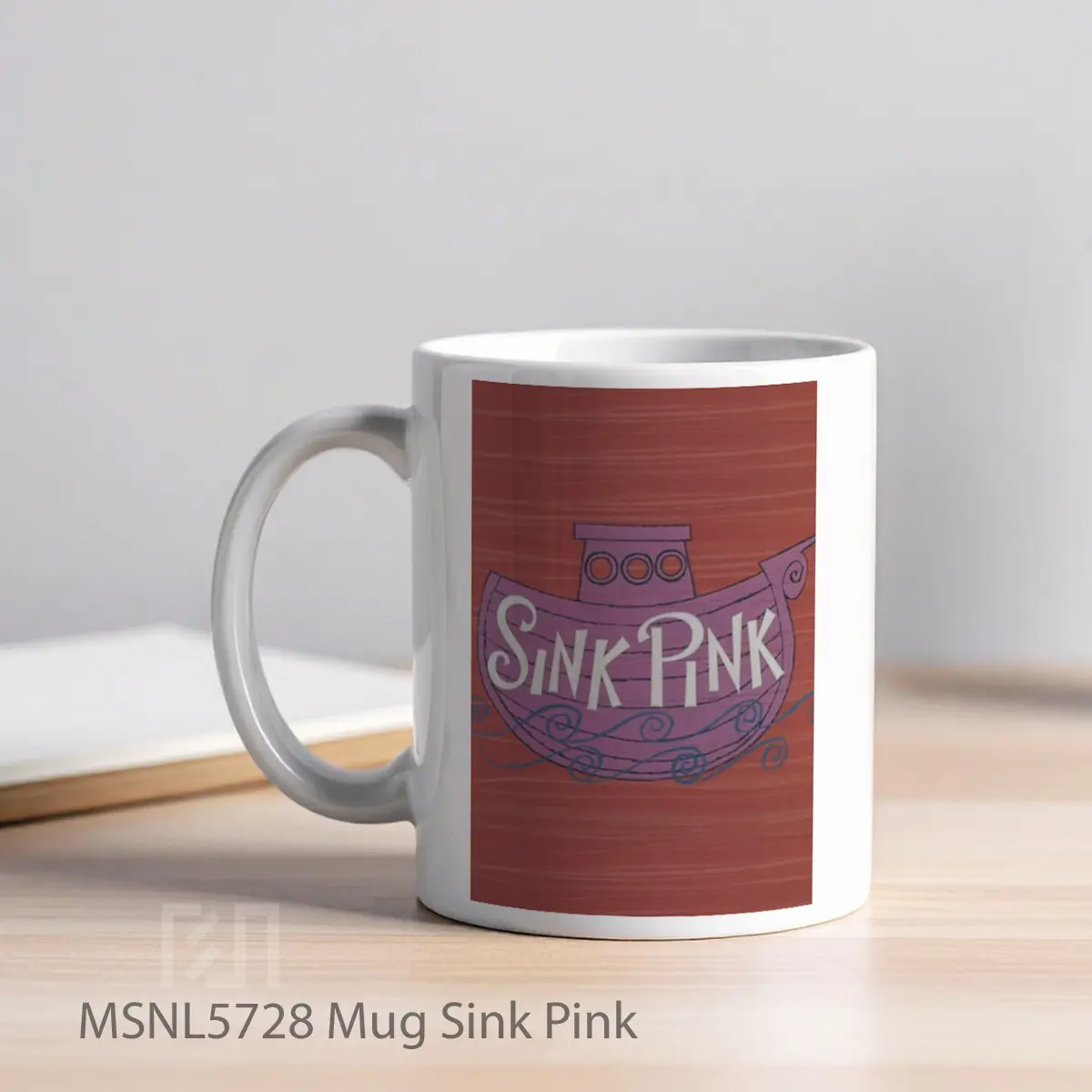 Mug Sink Pink Gelas Keramik Tema Film MSNL5728 - Tampak Kiri