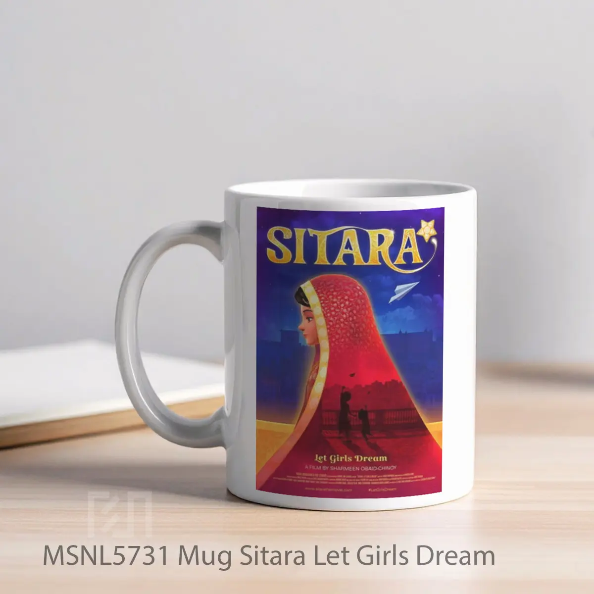 Mug Sitara Let Girls Dream Gelas Keramik Tema Film MSNL5731 - Tampak Kiri