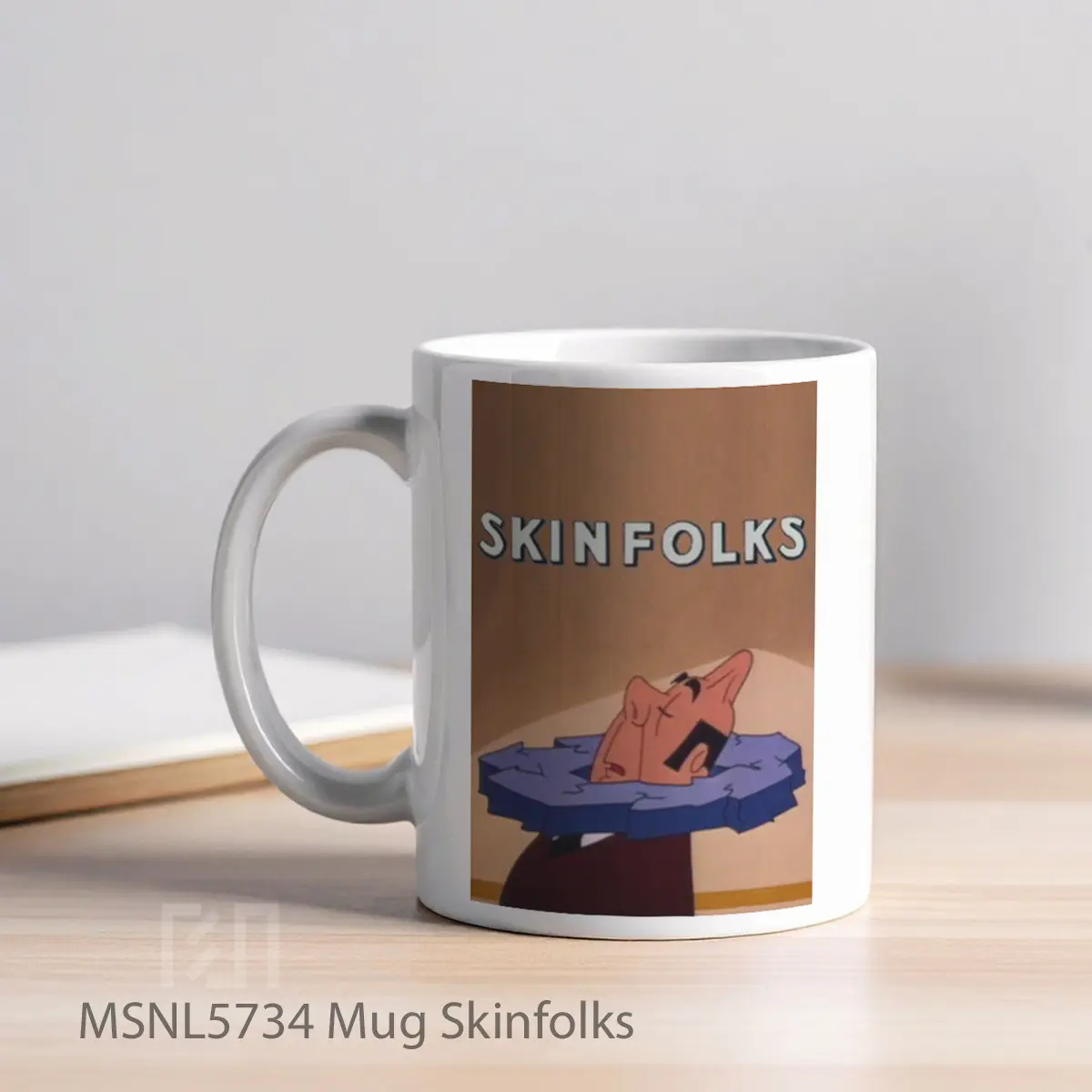 Mug Skinfolks Gelas Keramik Tema Film MSNL5734 - Tampak Kiri