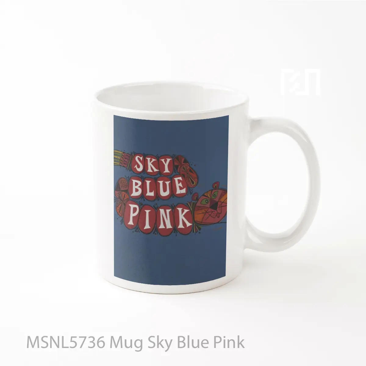 Mug Sky Blue Pink Gelas Keramik Tema Film MSNL5736