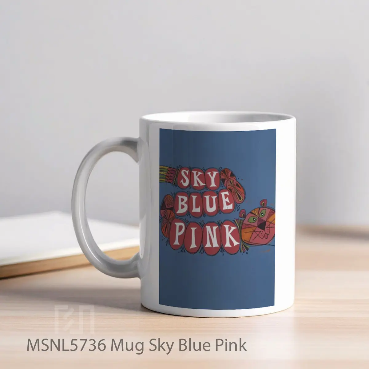 Mug Sky Blue Pink Gelas Keramik Tema Film MSNL5736 - Tampak Kiri