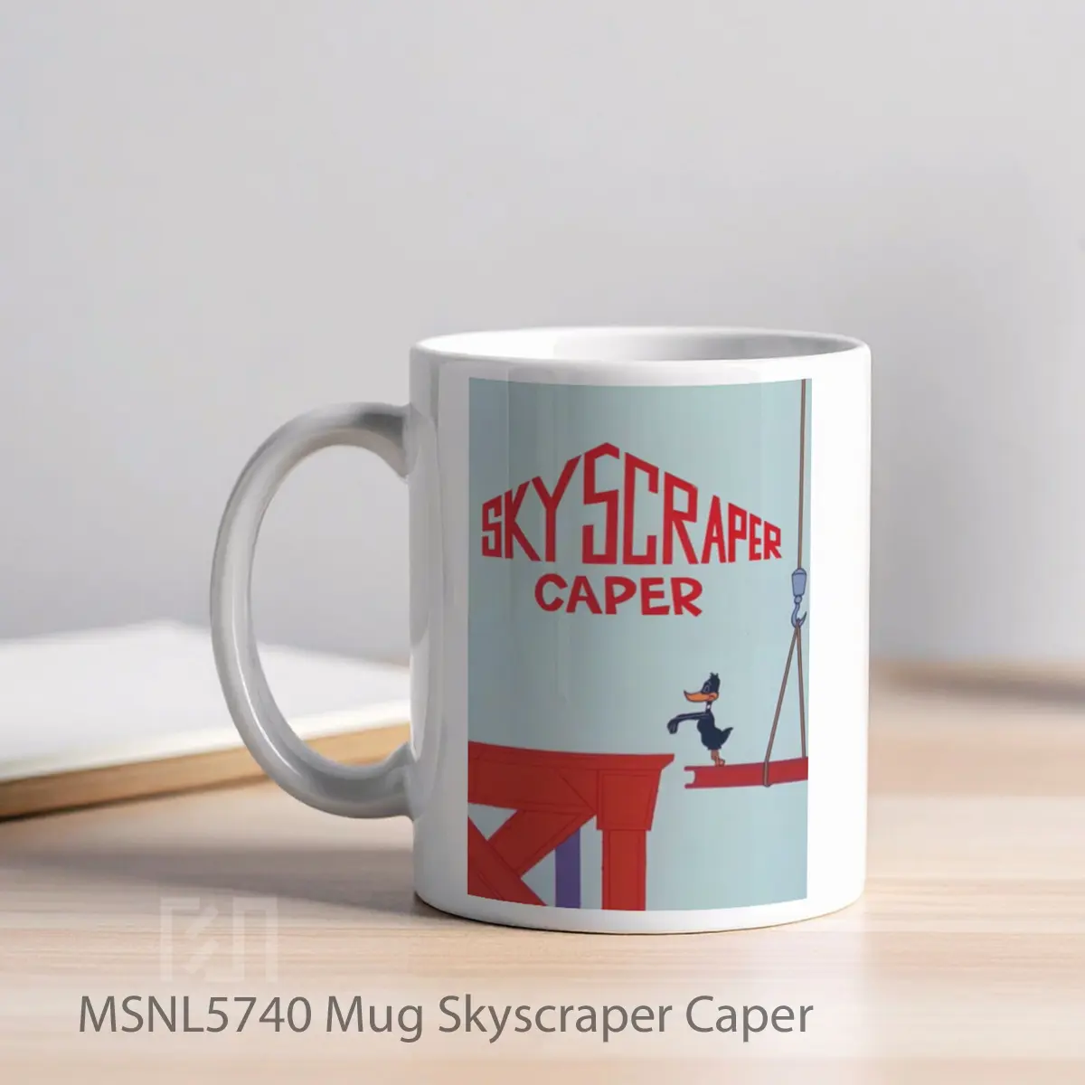 Mug Skyscraper Caper Gelas Keramik Tema Film MSNL5740 - Tampak Kiri