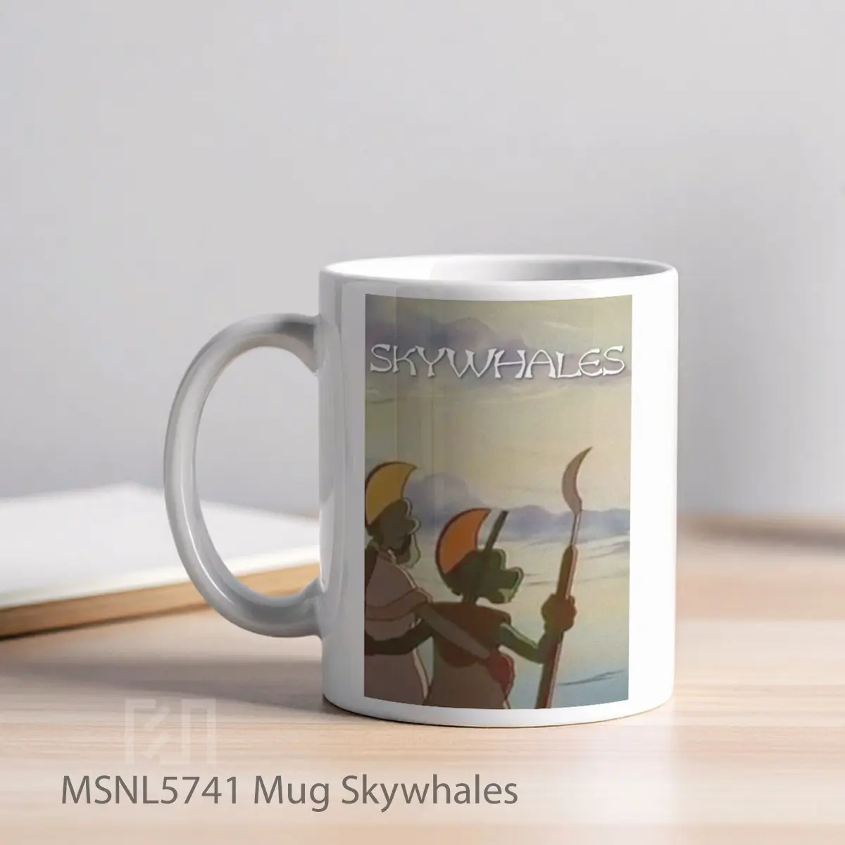 Mug Skywhales Gelas Keramik Tema Film MSNL5741 - Tampak Kiri