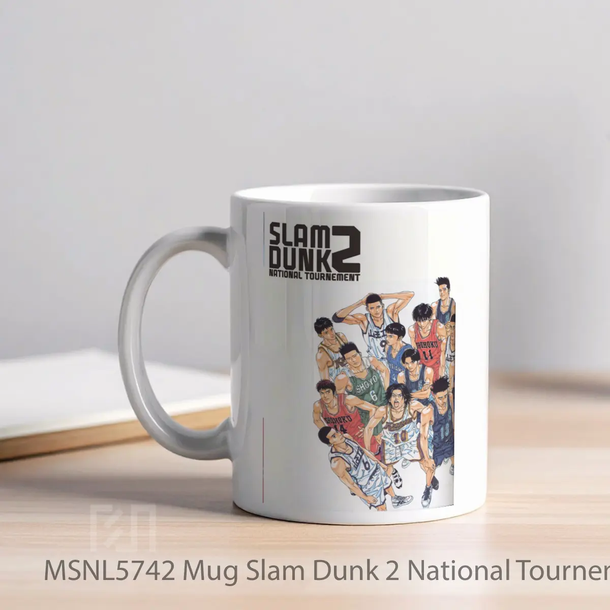 Mug Slam Dunk 2 National Tournement Gelas Keramik Tema Film MSNL5742 - Tampak Kiri