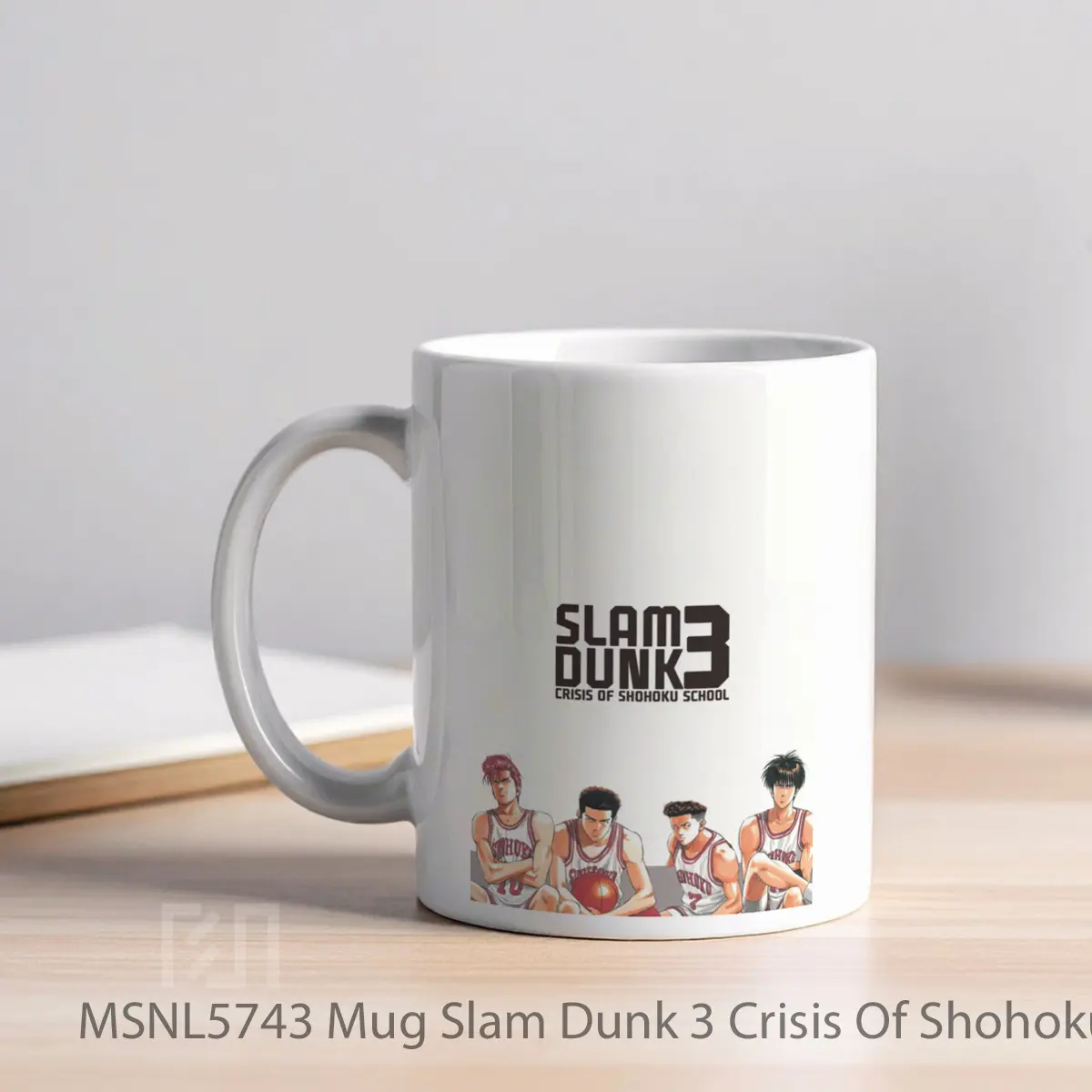 Mug Slam Dunk 3 Crisis Of Shohoku School Gelas Keramik Tema Film MSNL5743 - Tampak Kiri
