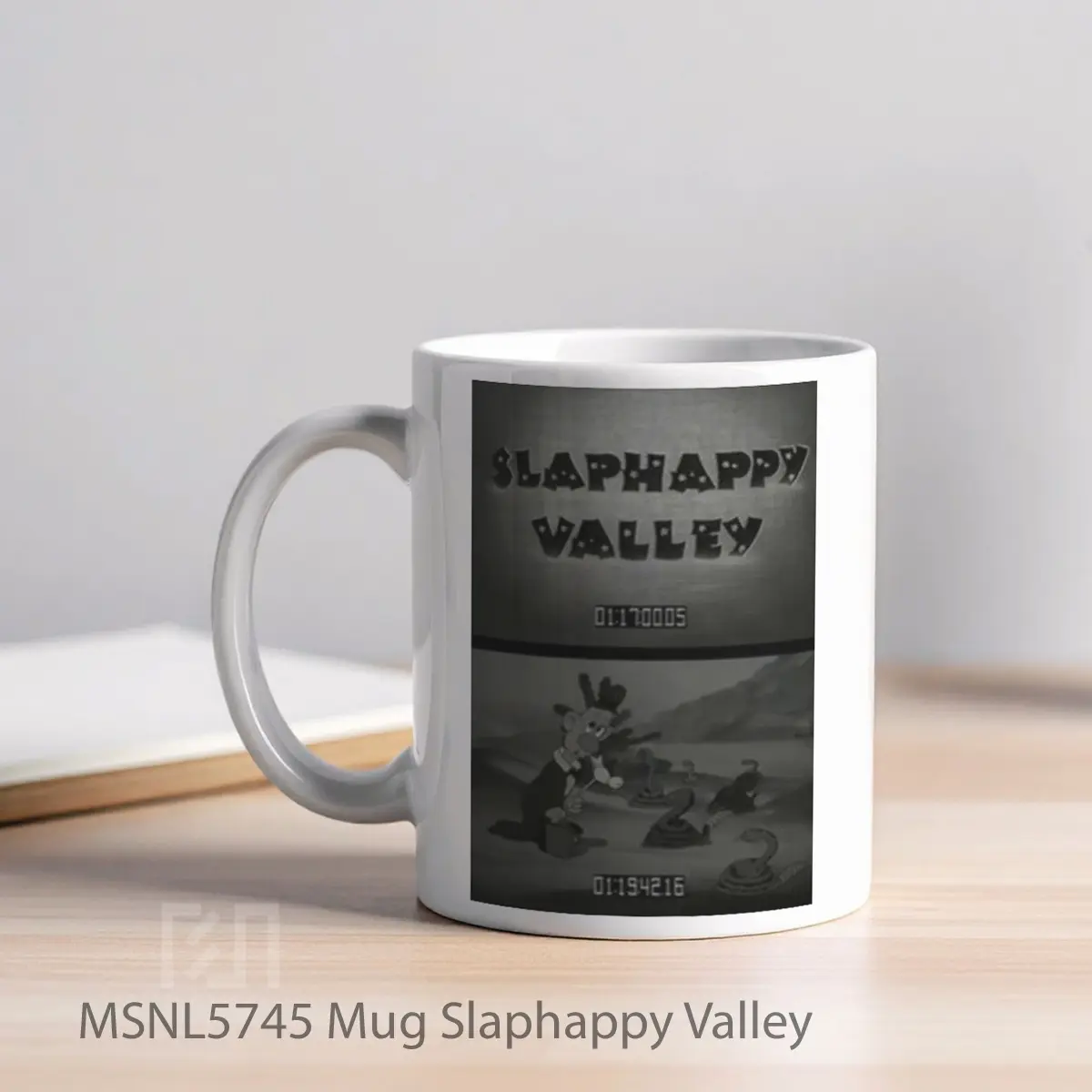 Mug Slaphappy Valley Gelas Keramik Tema Film MSNL5745 - Tampak Kiri