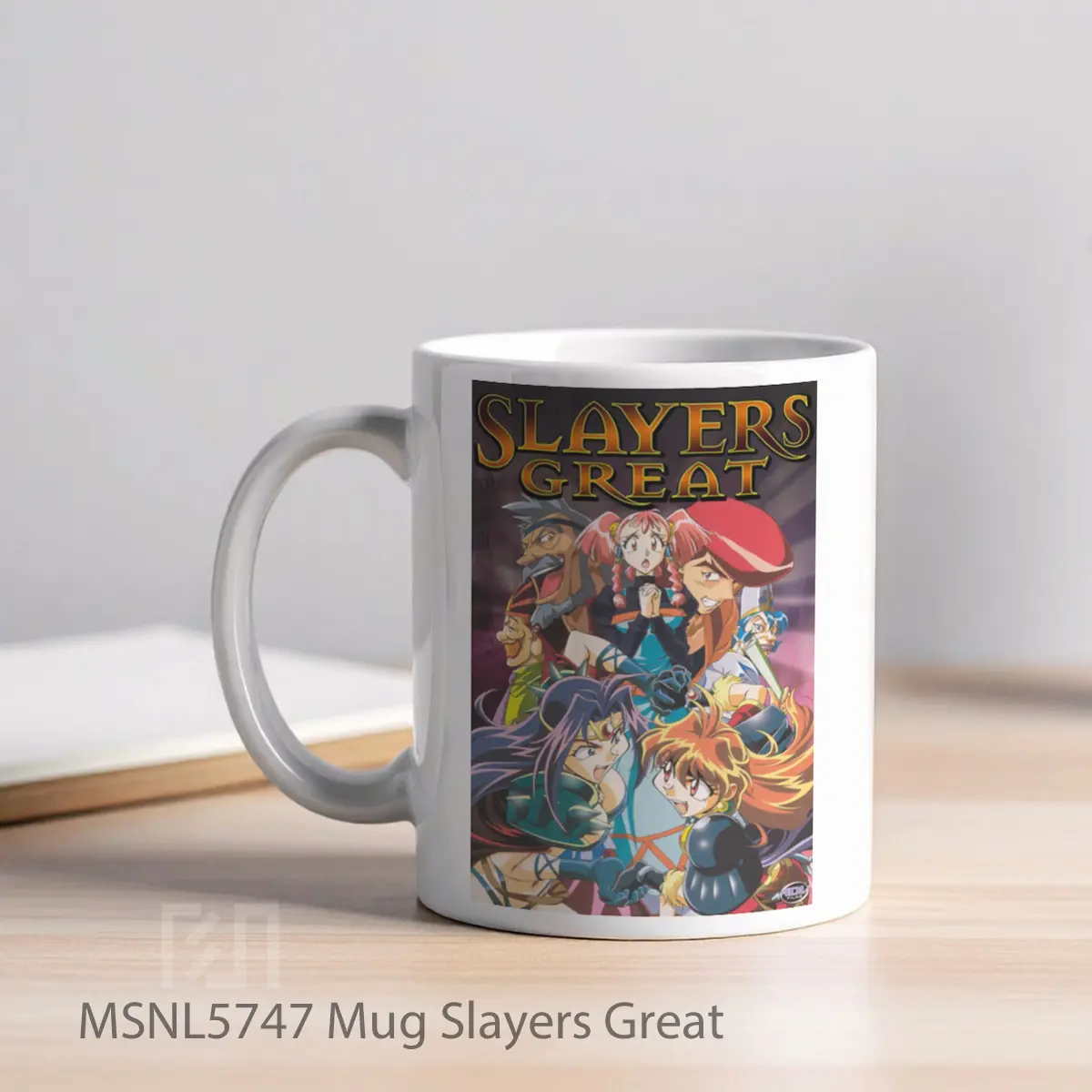 Mug Slayers Great Gelas Keramik Tema Film MSNL5747 - Tampak Kiri