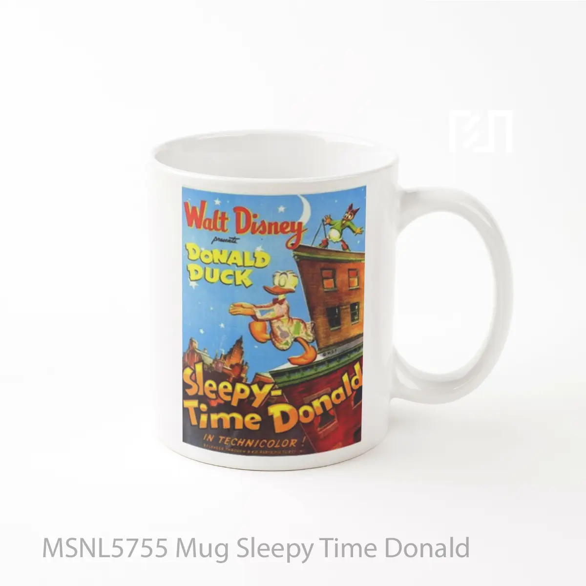Mug Sleepy Time Donald Gelas Keramik Tema Film MSNL5755