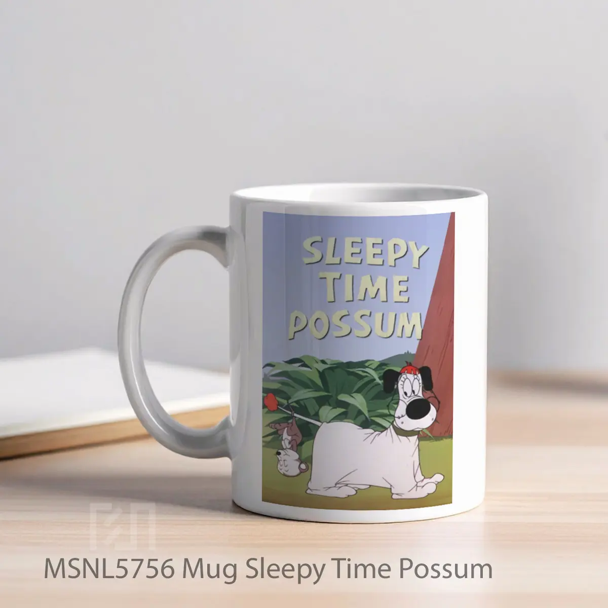 Mug Sleepy Time Possum Gelas Keramik Tema Film MSNL5756 - Tampak Kiri