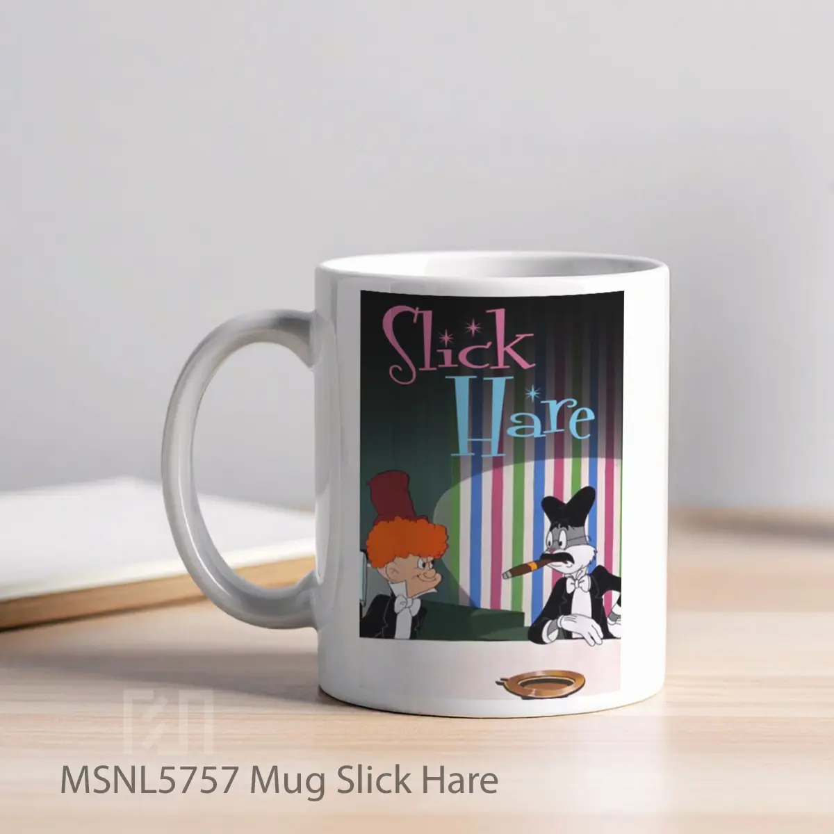 Mug Slick Hare Gelas Keramik Tema Film MSNL5757 - Tampak Kiri