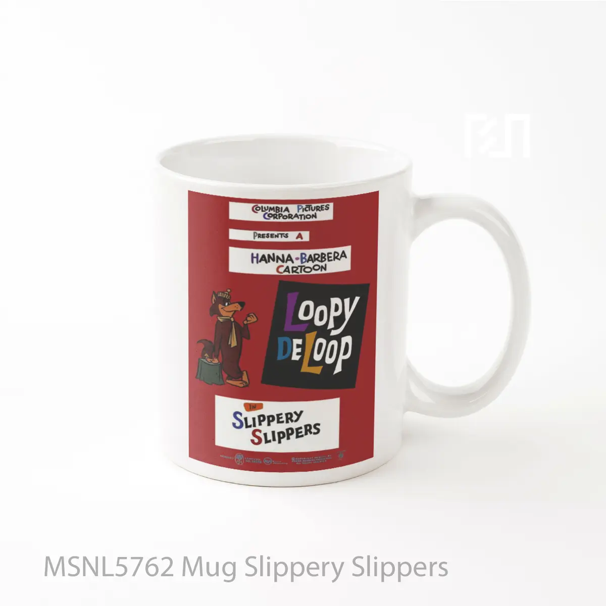 Mug Slippery Slippers Gelas Keramik Tema Film MSNL5762