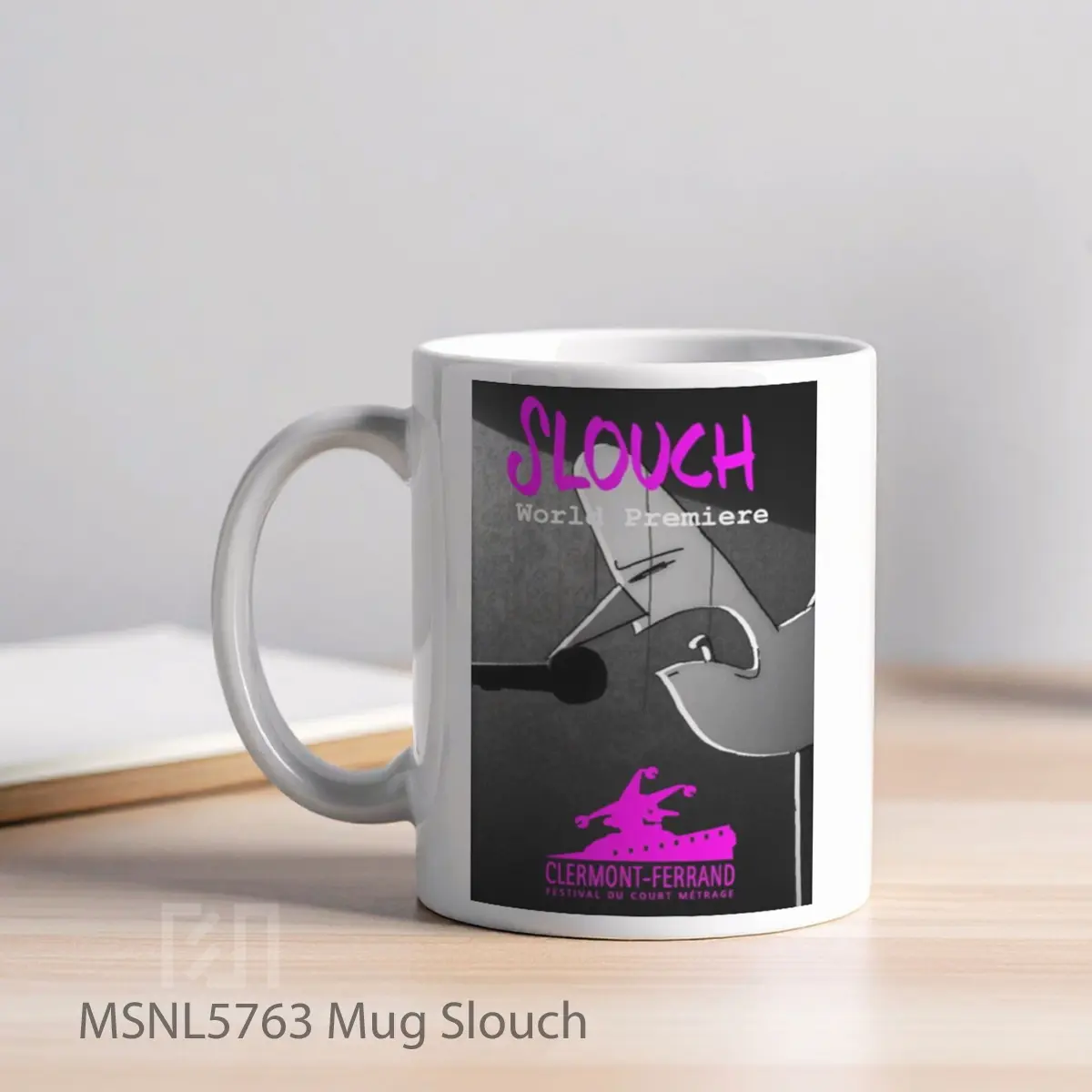Mug Slouch Gelas Keramik Tema Film MSNL5763 - Tampak Kiri