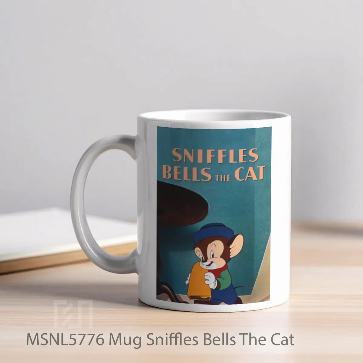 Mug Sniffles Bells The Cat Gelas Keramik Tema Film MSNL5776 - Tampak Kiri