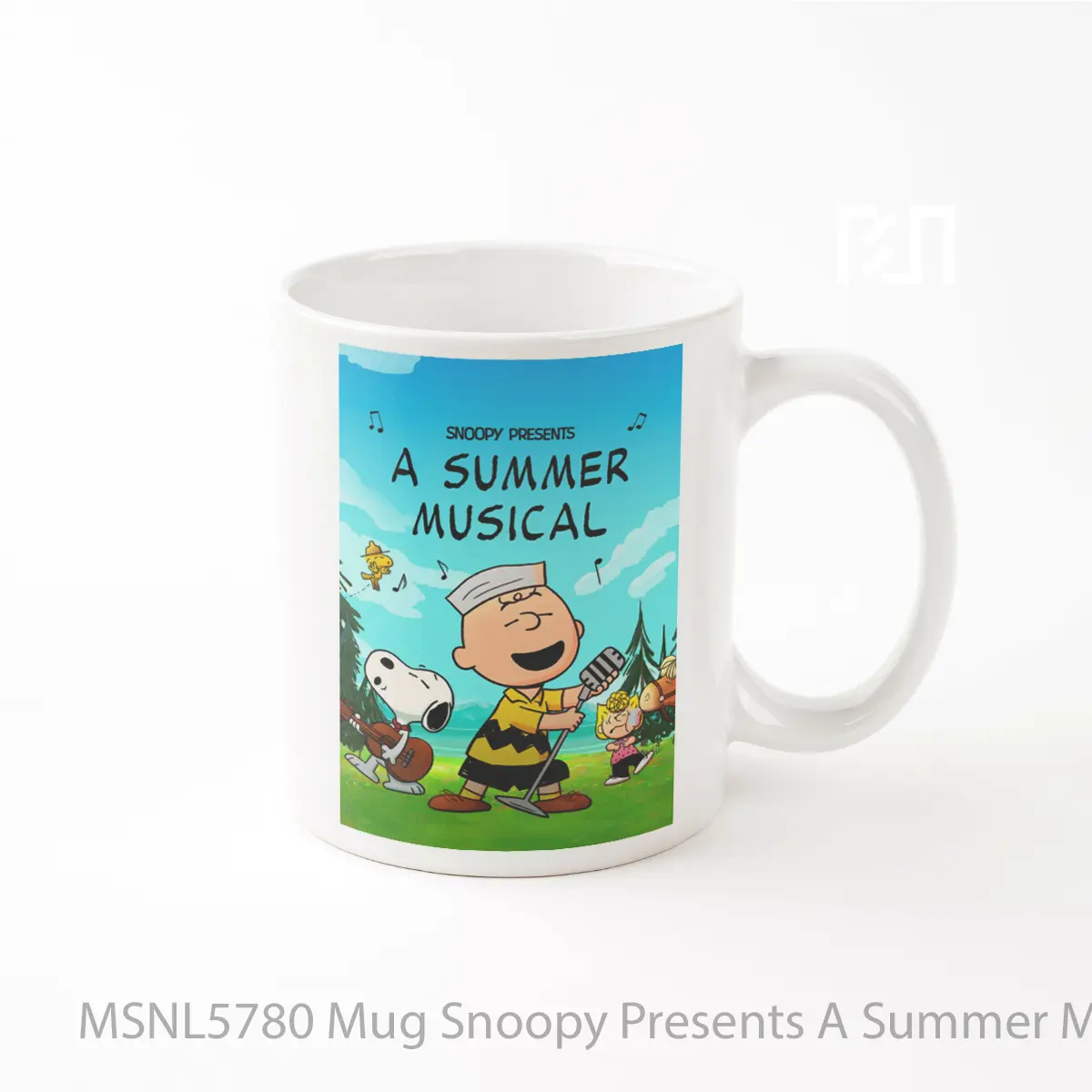 Mug Snoopy Presents A Summer Musical Gelas Keramik Tema Film MSNL5780