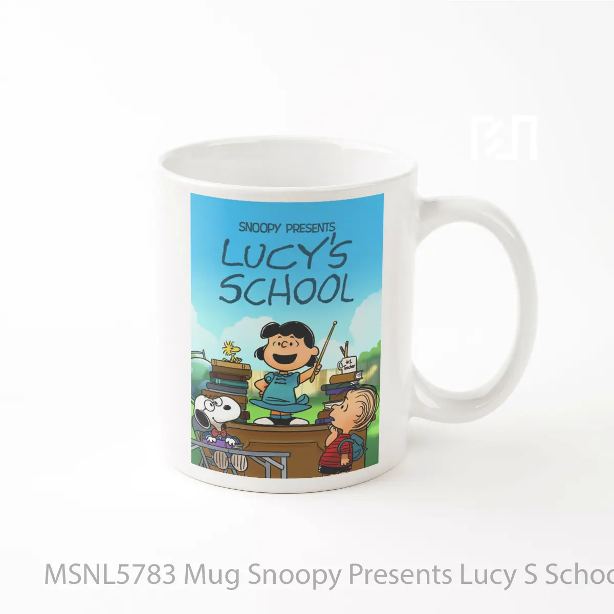 Mug Snoopy Presents Lucy S School Gelas Keramik Tema Film MSNL5783