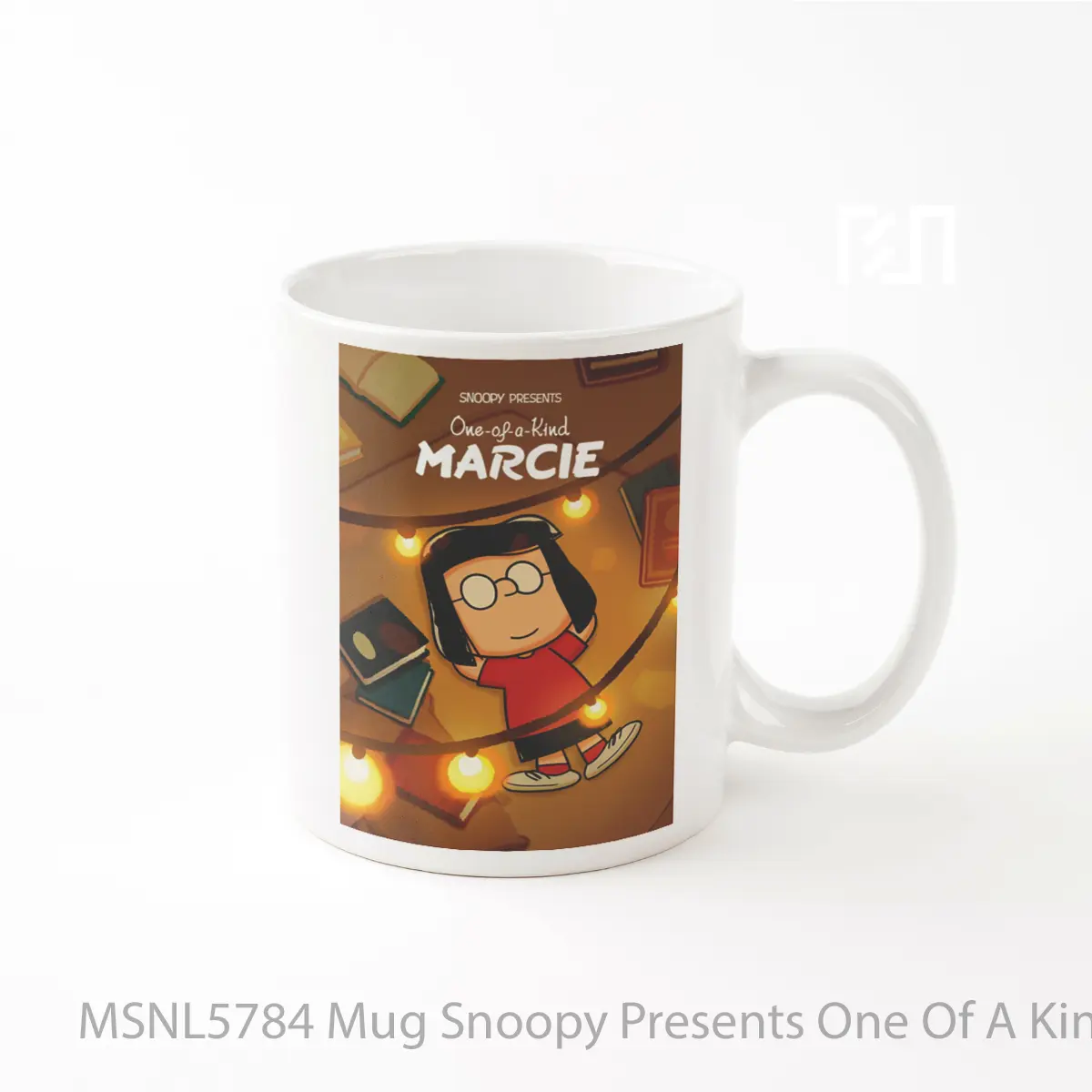 Mug Snoopy Presents One Of A Kind Marcie Gelas Keramik Tema Film MSNL5784