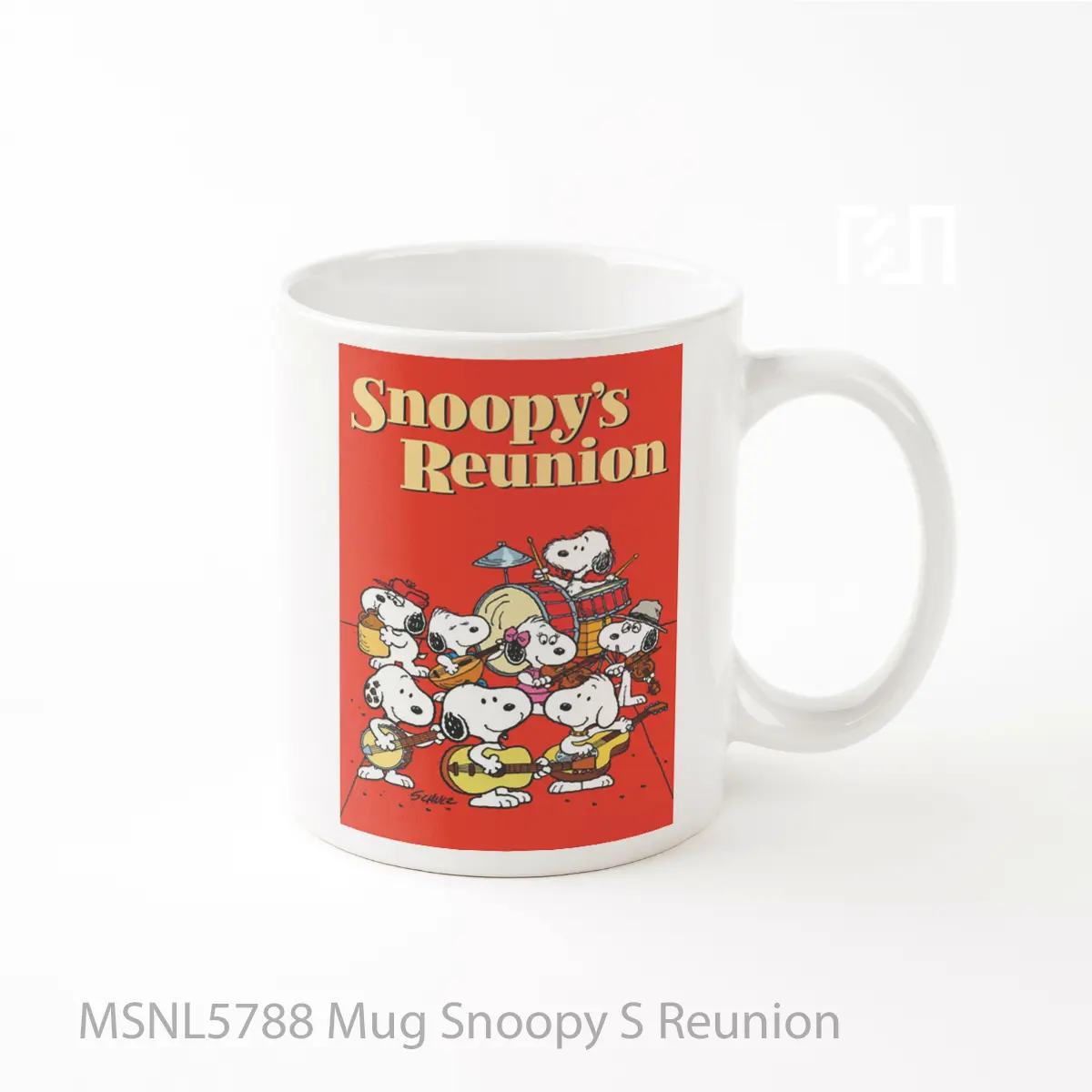 Mug Snoopy S Reunion Gelas Keramik Tema Film MSNL5788