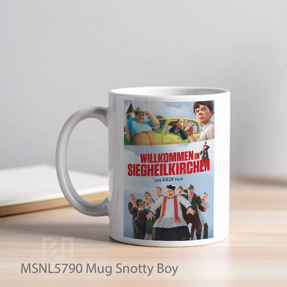 Mug Snotty Boy Gelas Keramik Tema Film MSNL5790 - Tampak Kiri