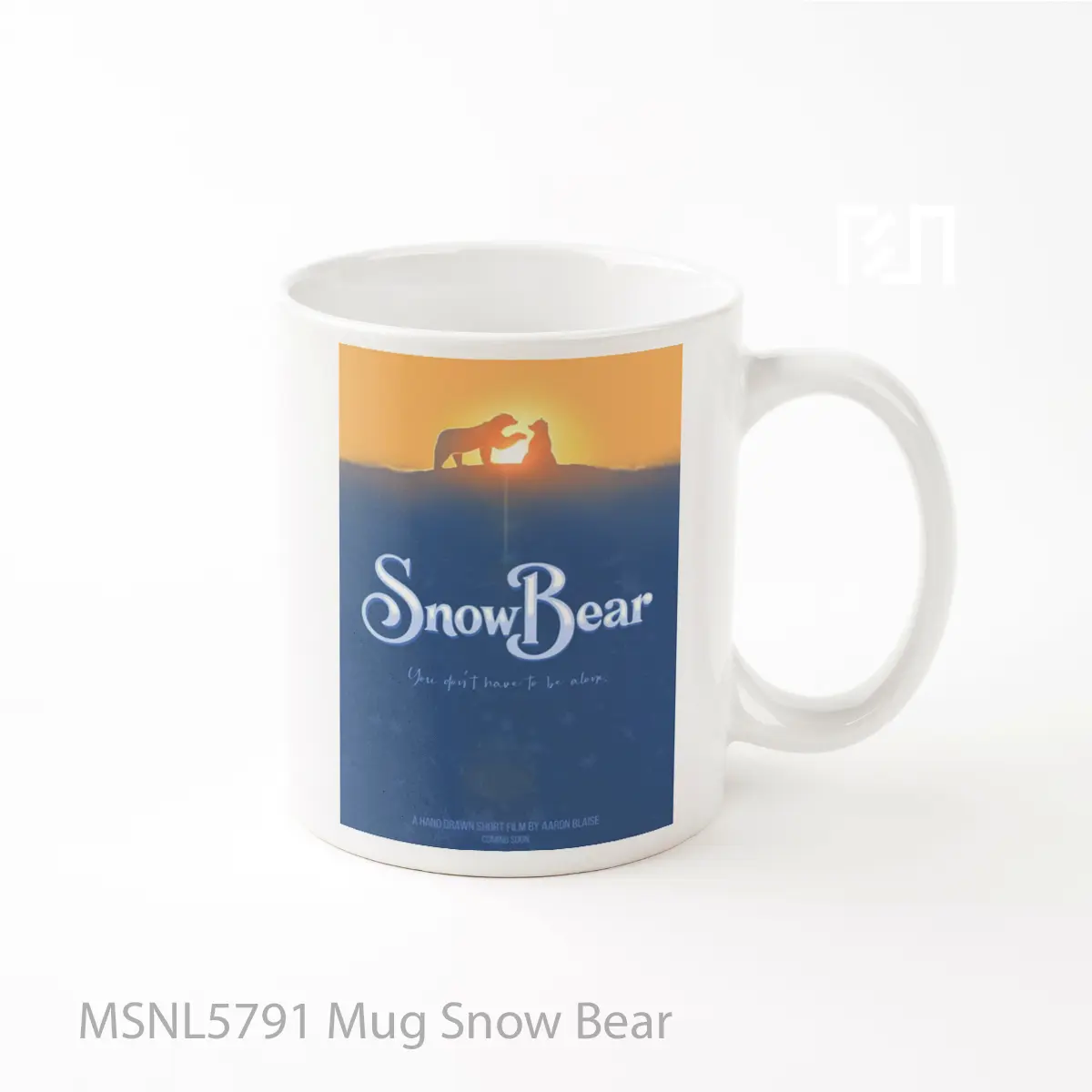 Mug Snow Bear Gelas Keramik Tema Film MSNL5791