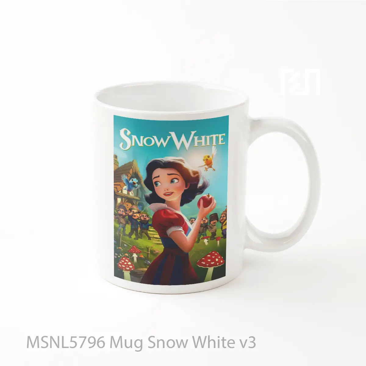 Mug Snow White V3 Gelas Keramik Tema Film MSNL5796