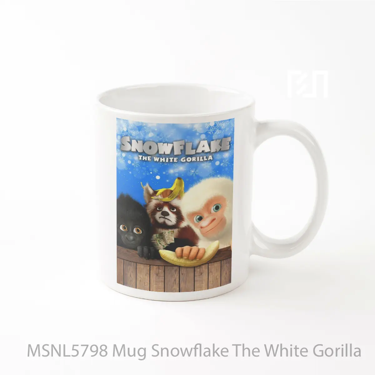 Mug Snowflake The White Gorilla Gelas Keramik Tema Film MSNL5798