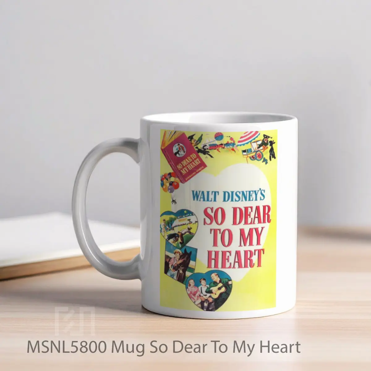 Mug So Dear To My Heart Gelas Keramik Tema Film MSNL5800 - Tampak Kiri