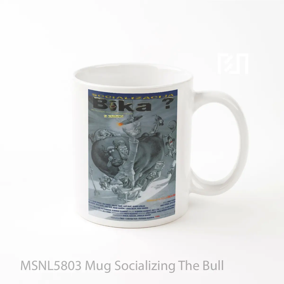 Mug Socializing The Bull Gelas Keramik Tema Film MSNL5803