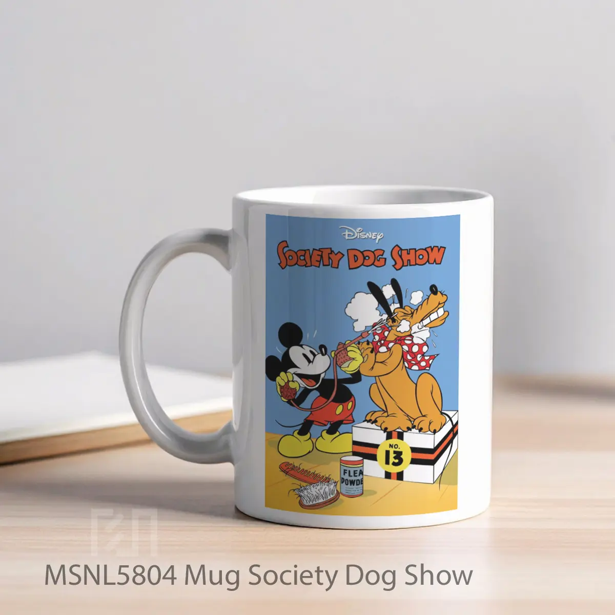 Mug Society Dog Show Gelas Keramik Tema Film MSNL5804 - Tampak Kiri